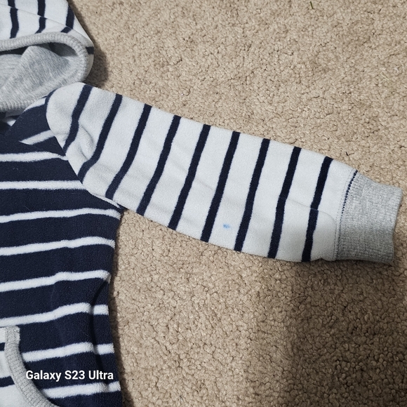Mudpie Infant Boys NavySherpa Hooded Coat and Onesie - Picture 8 of 8